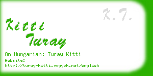 kitti turay business card